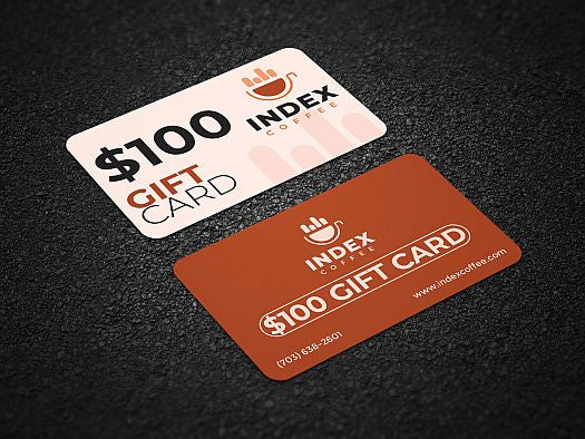 $100 Index Coffee Digital Gift Card