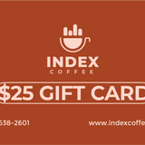 $25 Index Coffee Gift Card - Index Coffee