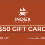$50 Index Coffee Gift Card - Index Coffee