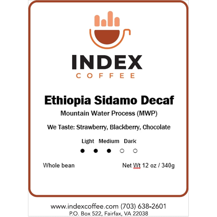 Ethiopia Sidamo DECAF 4 oz Sampler - Index Coffee